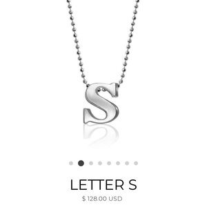 Alex Woo Sterling silver “S” necklace